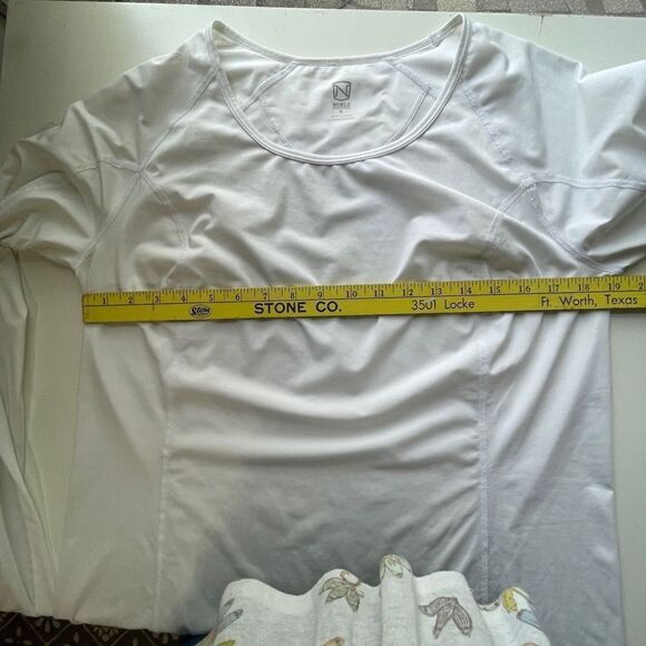 Noble Outfitters Women's Noble Equestrian Mariah Long Sleeve Crew Top White XL - Picture 4 of 8